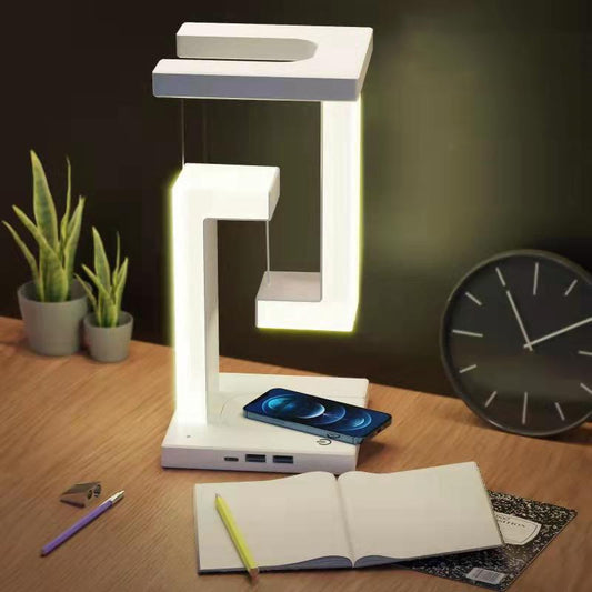 lampe flottante avec chargeur sans fil pour smartphone